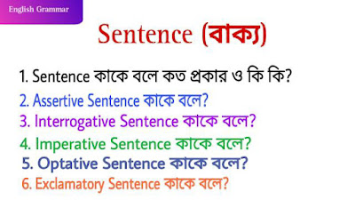 Sentence কাকে বলে