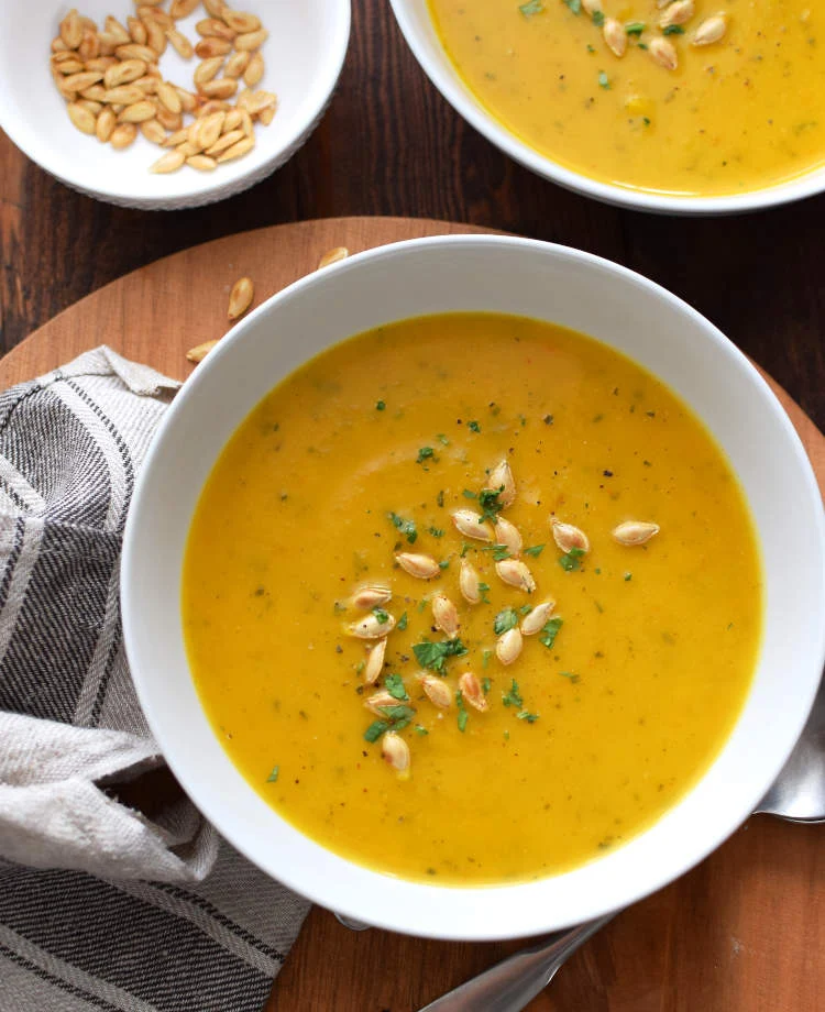 Crema de calabaza (auyama), cremosa y fácil de preparar