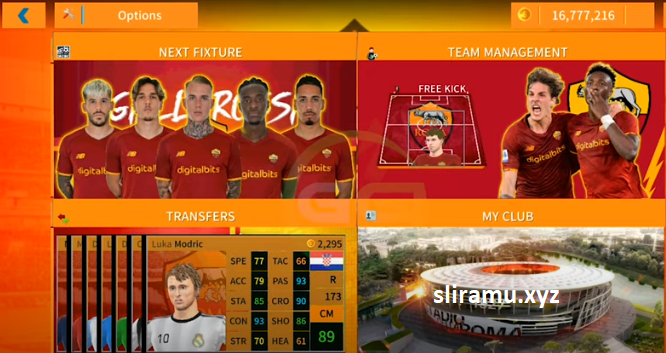 DLS 23 MOD AS Roma Edition New Update Transfer & Jersey Android Offline