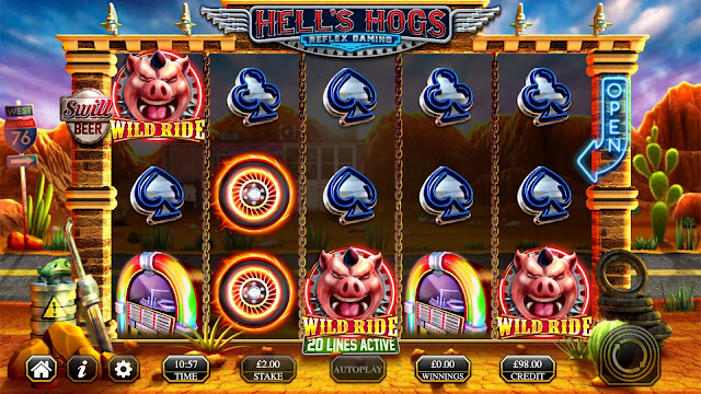 Wild Ride game feature | Hell's hogs | Reflex Gaming