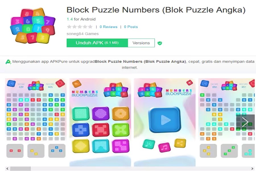Blok Puzzle Numbers