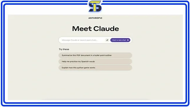 التحدث مع الذكاء الاصطناعي (Claude)