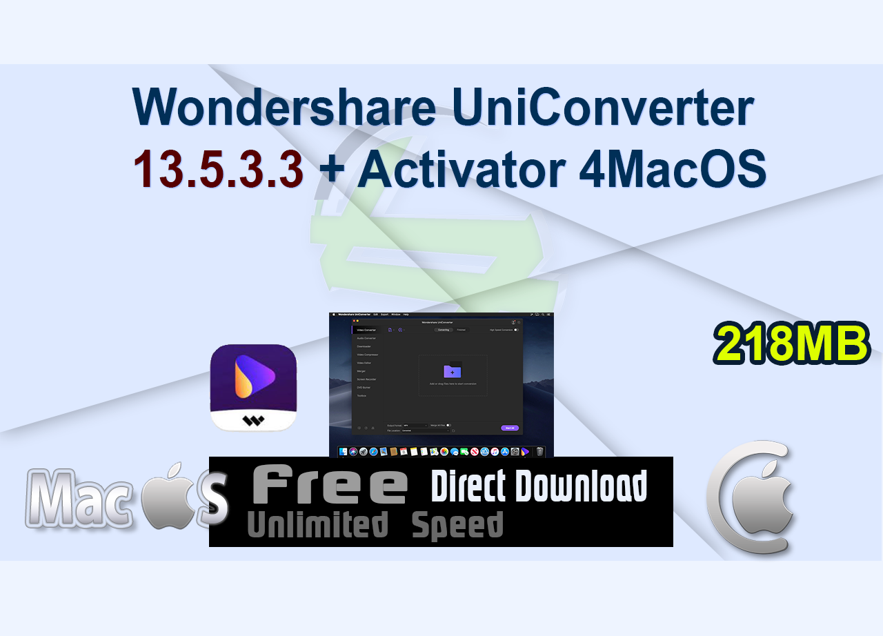 Wondershare UniConverter 13.5.3.3 + Activator 4MacOS