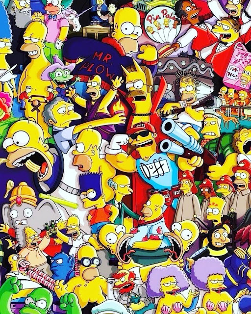 the simpsons family wallpaper