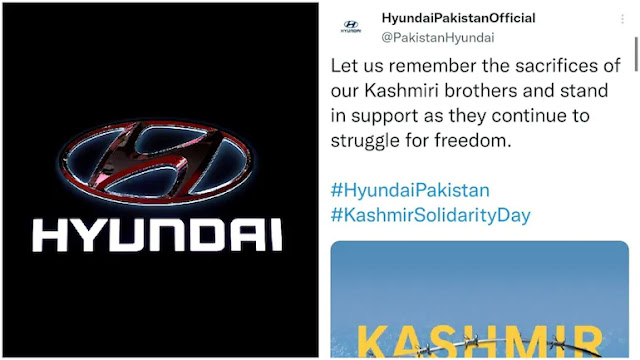 Hyundai Pakistan social media handles post on Kashmir, Indians call for boycott
