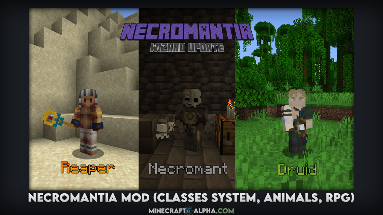 1.17.1, 1.16.5 Necromantia Mod (Classes System, Animals, RPG) 1.17.1, 1.16.5 Necromantia Mod (Classes System, Animals, RPG)