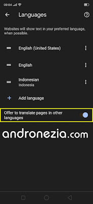 Cara Memunculkan Translate di Chrome Android