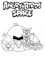 Angry Birds Space coloring page