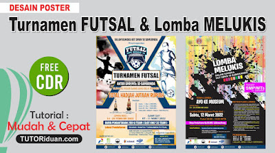 Desain Poster Lomba Melukis CDR