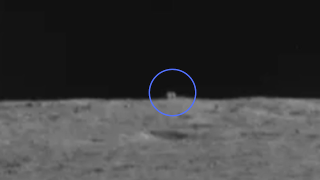 Moon cube discovered by Yutu-2 rover on the lunar surface.