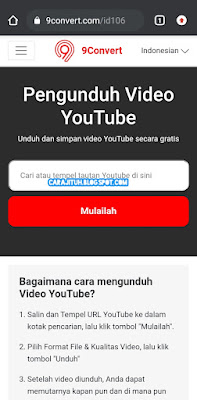 Cara Download Video di Youtube MP4 Ke Galeri