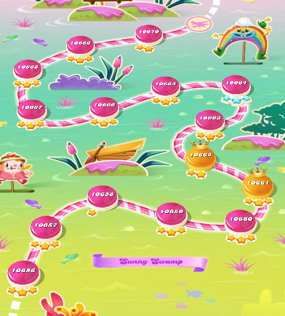 Candy Crush Saga level 10656-10670