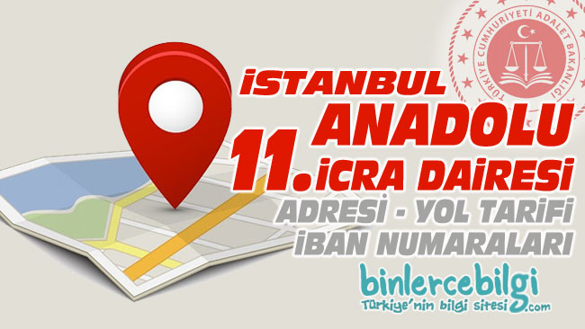 istanbul anadolu 11 icra dairesi adresi telefonu iban
