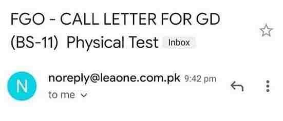 Call Letters email leaone gov pk