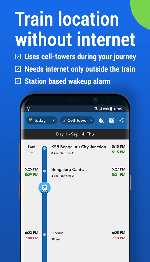 Best App to find Train/Rail Live Status without internet