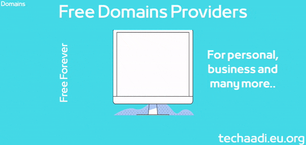 Five websites for free domains