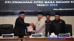 Ketua DPRD Kabupaten Sukabumi Pimpin Rapat Paripurna, Penyampaian LKPJ Tahun 2023