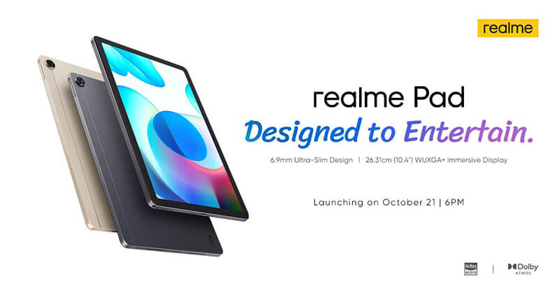 realme Pad and other products will launch in the Philippines on October 21