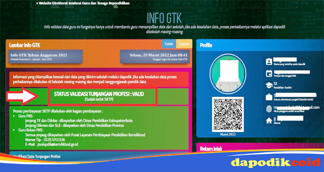 Cara Cek SKTP Di Info GTK