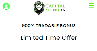 CapitalStreetFX 900% Deposit Bonus - Tradable Bonus