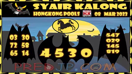 Prediksi Kalong Master HK Hari Ini 08-Maret-2023