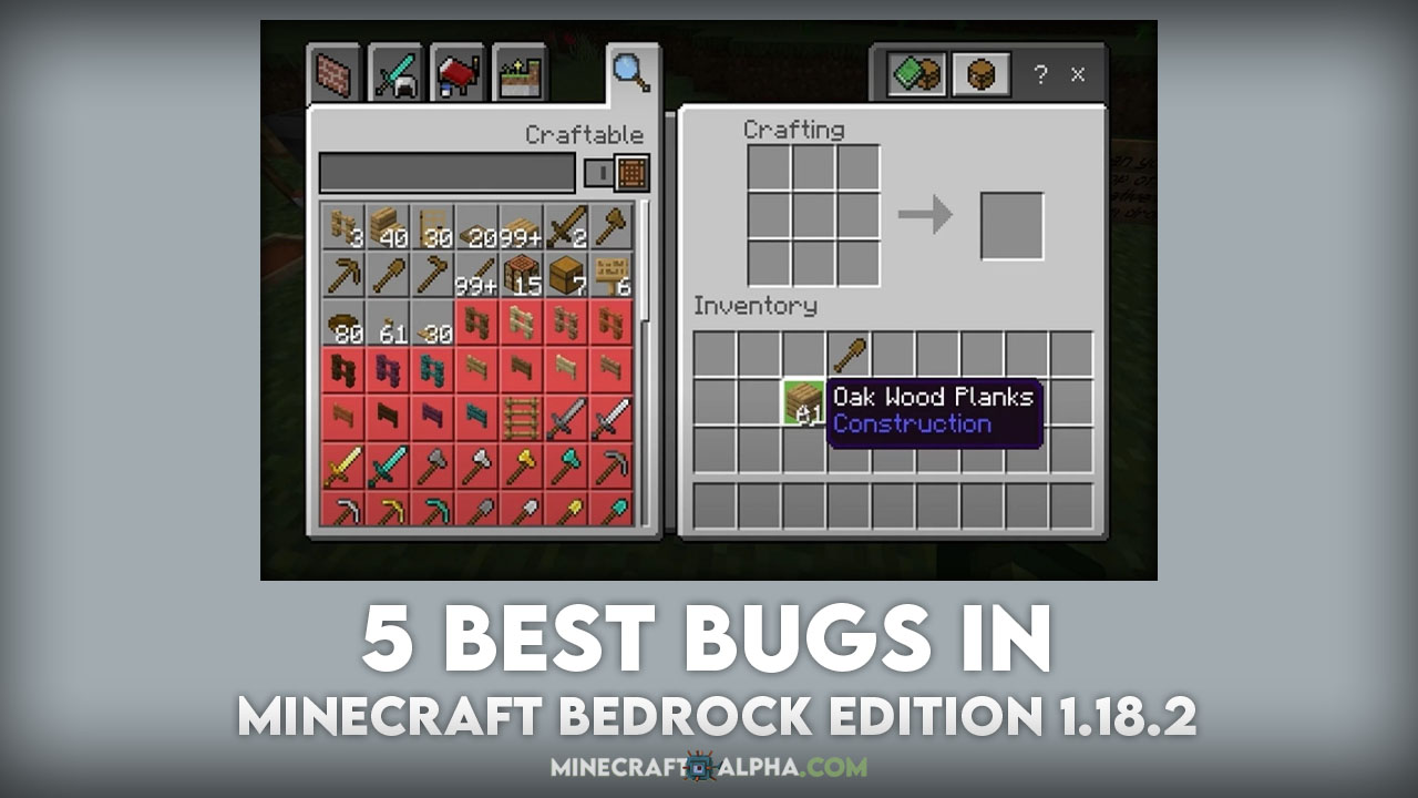 5 Best Bugs In Minecraft Bedrock Edition 1.18.2