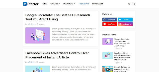 Best Free Blogger Theme For AdSense Approval