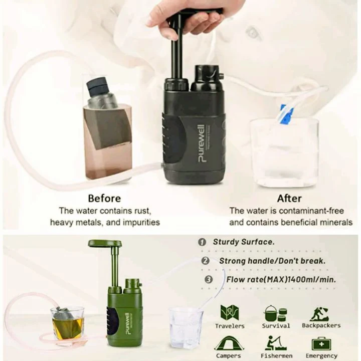 Purewell Water Purifier (K8187-B1): Portable Non-Electric Water Filtration System for Outdoor Use - Features, Benefits and Drawbacks