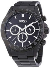 Review of Hugo Boss Chronograph Ionic Black Plated Steel Strap Quartz Watch 1512961