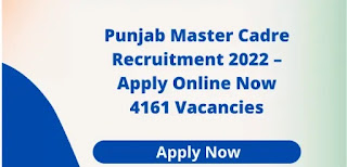 Punjab Master Cadre Recruitment for Women 2022,  4161 Teacher Vacancies_ ichhori.com