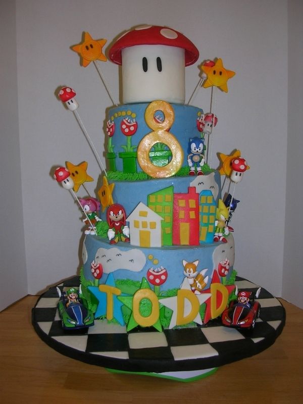 super mario birthday cake ideas