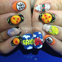 Uñas decoradas de Dragon Ball