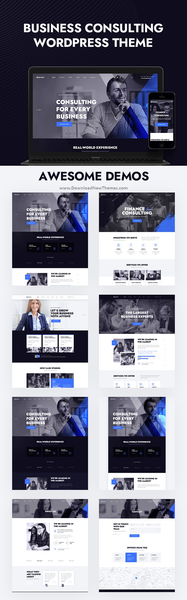 Aivons - Business Consulting WordPress Theme