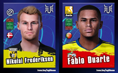 PES 2021 Faces Nikolai Frederiksen & Fábio Duarte by IagoVenom