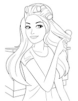 fashion doll coloring page