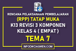 RPP KELAS 4 TEMA 7 KURIKULUM 2013 REVISI 3 KOMPONEN