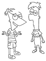 Phineas and Ferb coloring page