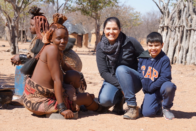visitando uma aldeia nativa Himba
