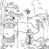 minions Kevin coloring page
