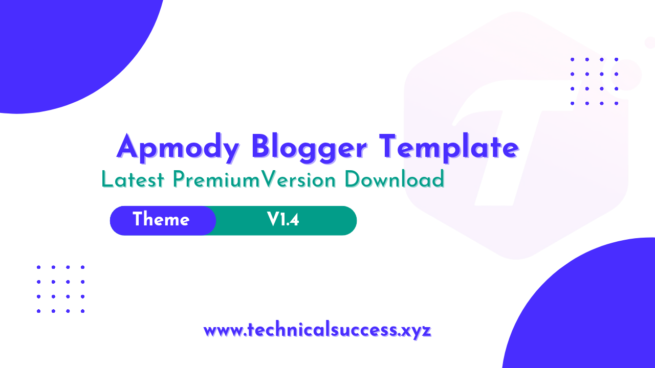 Apmody blogger template Free Download