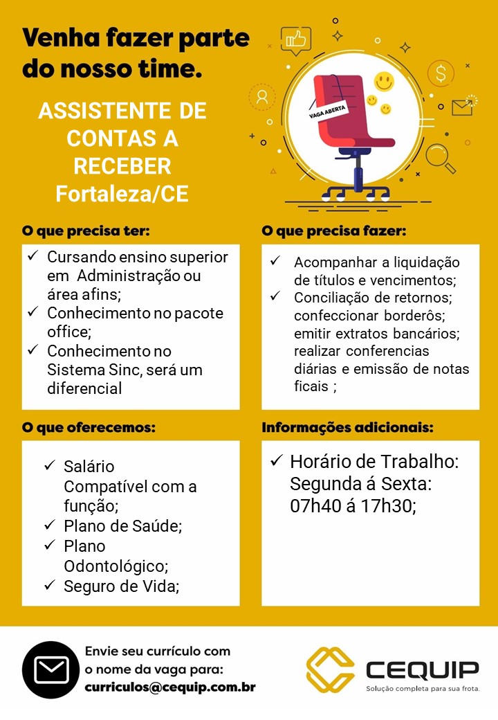  Assistente de Contas a Receber