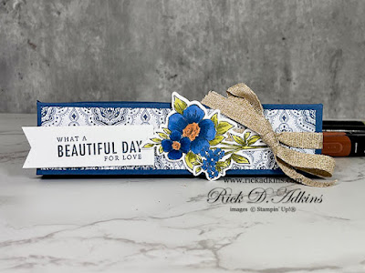 Check out this long candy bar box using the Blessings of Home Bundle and Heart & Home Designer Series Paper.