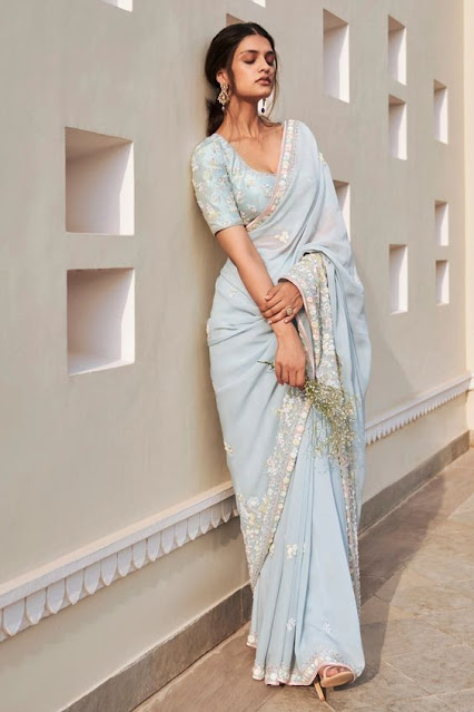 elegant saree look pinterest