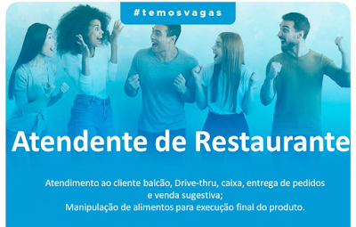 Vagas para Atendente de Restaurante, Serviços Gerais e outras em Porto Alegre