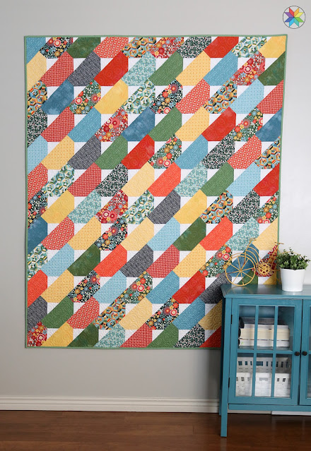 Top Notch quilt pattern by Andy Knowlton of A Bright Corner - a layer cake or fat quarter quilt pattern in four sizes