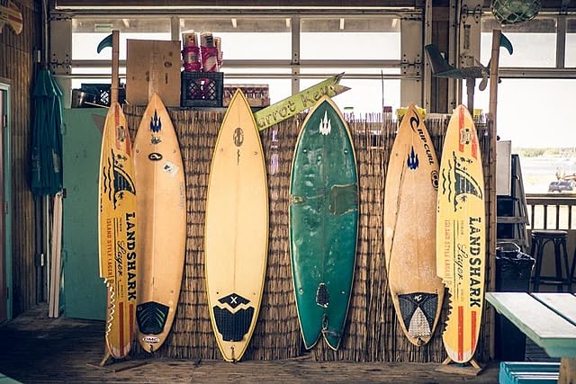 Six surfboards