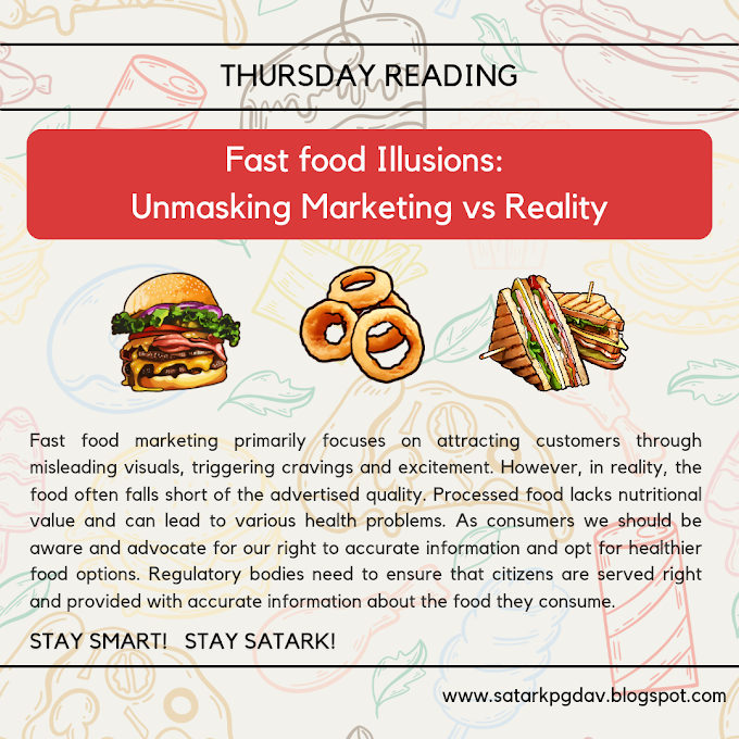 UNMASKING FAST FOOD ILLUSION : MARKETING VS REALITY