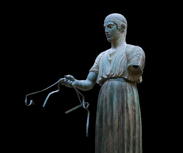 The charioteer of Delphi, 470 BCE