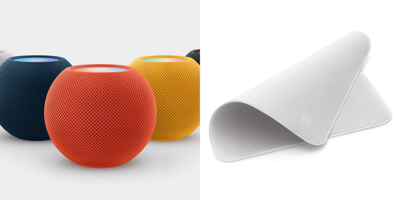 Apple intros HomePod mini with three new colors and a Polishing Cloth!