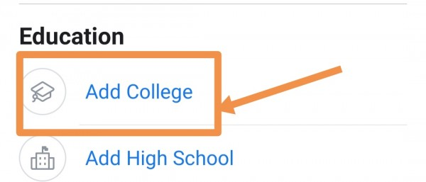 how to add college to facebook